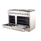 Forno 2-Piece Stainless Steel Kitchen Package with 60 in. Professional Refrigerator and 48 in. Dual Fuel Range (FFFFD1933-60S + FFSGS6156-48)