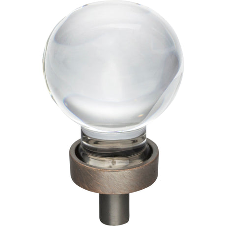 Sphere Glass Harlow Cabinet Knob by Jeffrey Alexander - Brushed Oil Rubbed Bronze