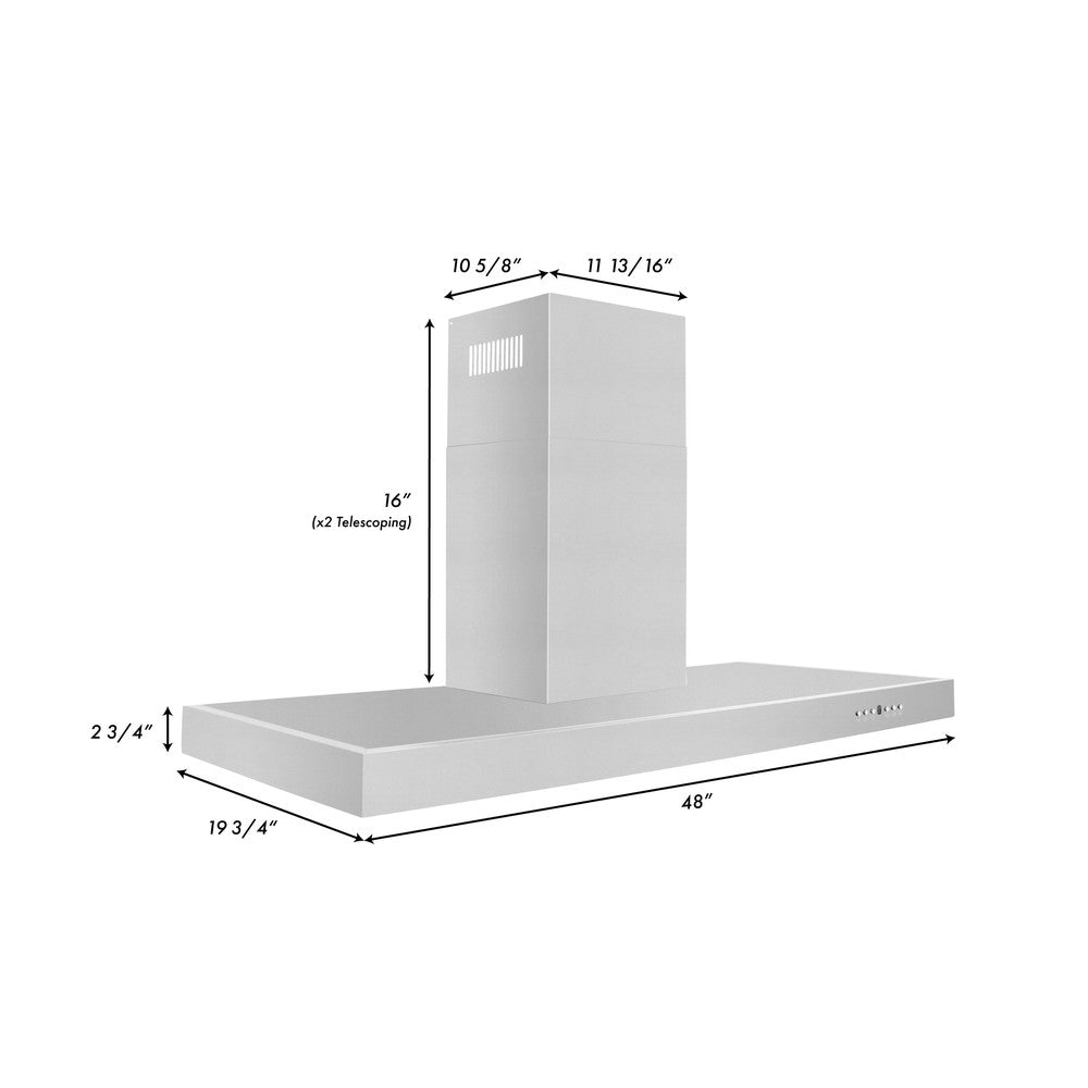 ZLINE Convertible Vent Wall Mount Range Hood in Stainless Steel (KE)