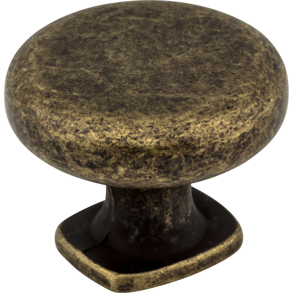 Belcastel 1 Cabinet Knob by Jeffrey Alexander - Distressed Antique Brass