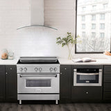 ZLINE 36 in. 4.6 cu. ft. Induction Range with a 4 Element Stove and Electric Oven in Stainless Steel (RAIND-36)