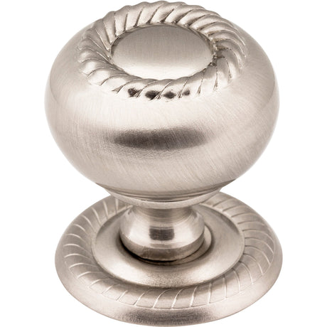 Rope Rhodes Cabinet Knob by Jeffrey Alexander - Satin Nickel