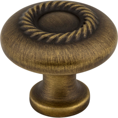 Lenoir Cabinet Knob by Jeffrey Alexander - Antique Brushed Satin Brass