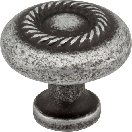 Lenoir Cabinet Knob by Jeffrey Alexander - Distressed Antique Silver