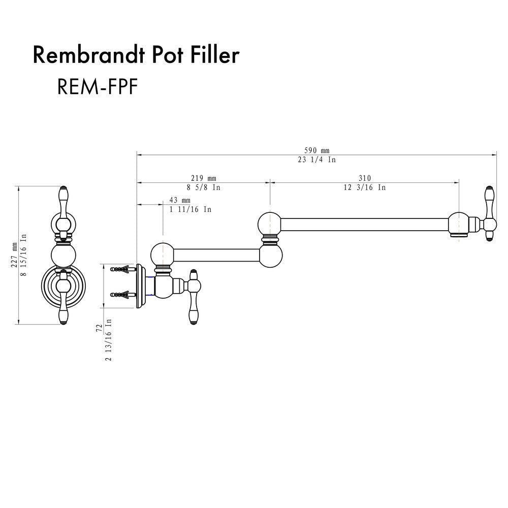 ZLINE Rembrandt Pot Filler with Color Options (REM-FPF)