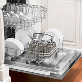 ZLINE 18 in. Compact Top Control Dishwasher with Fingerprint Resistant Stainless Steel Panel and Modern Style Handle, 52 dBa (DW-SN-18)