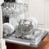 ZLINE 24 in. Top Control Dishwasher with Stainless Steel Panel and Traditional Style Handle, 52dBa (DW-304-H-24)