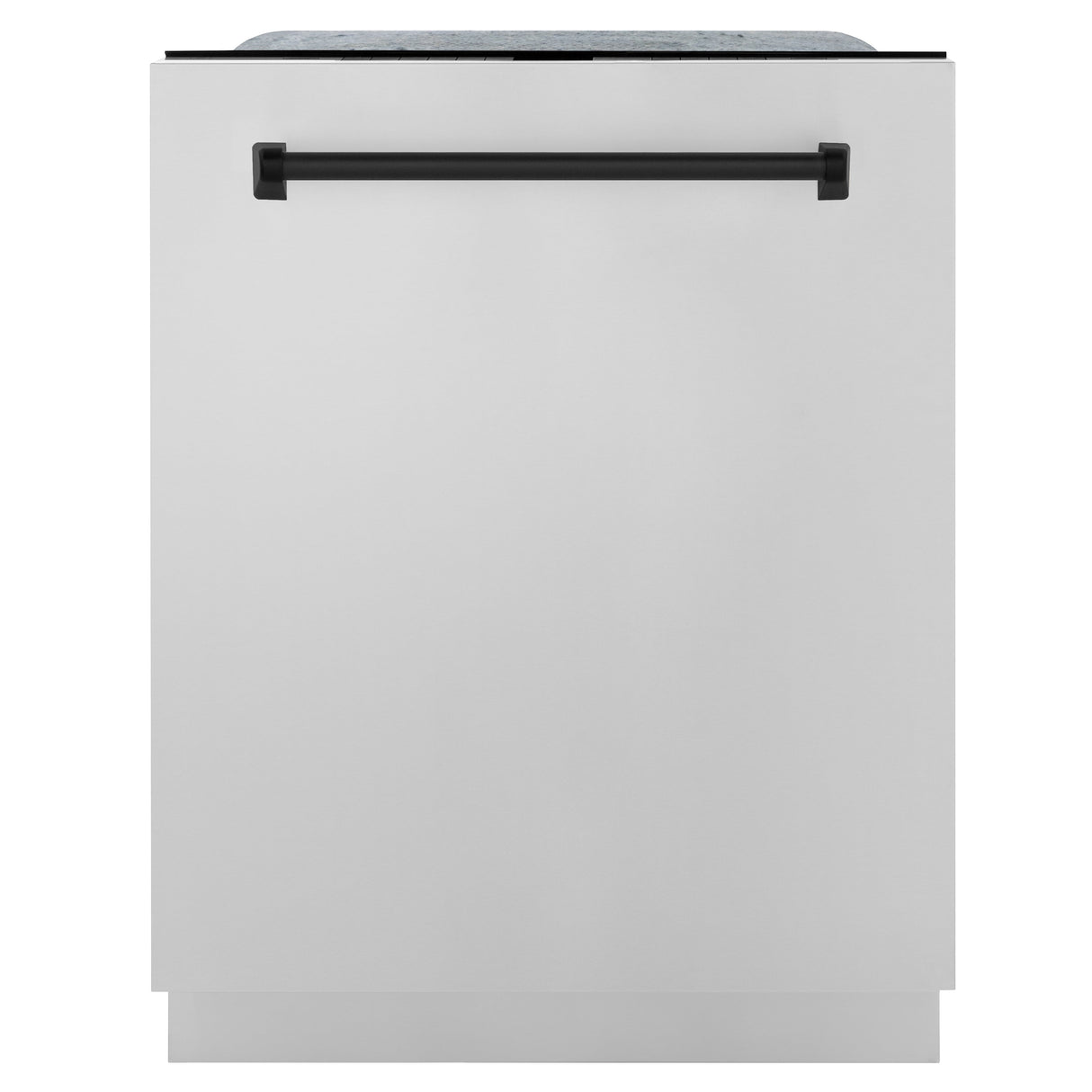 ZLINE Autograph Edition 24 in. 3rd Rack Top Touch Control Tall Tub Dishwasher in Stainless Steel with Matte Black Handle, 45dBa (DWMTZ-304-24-MB)