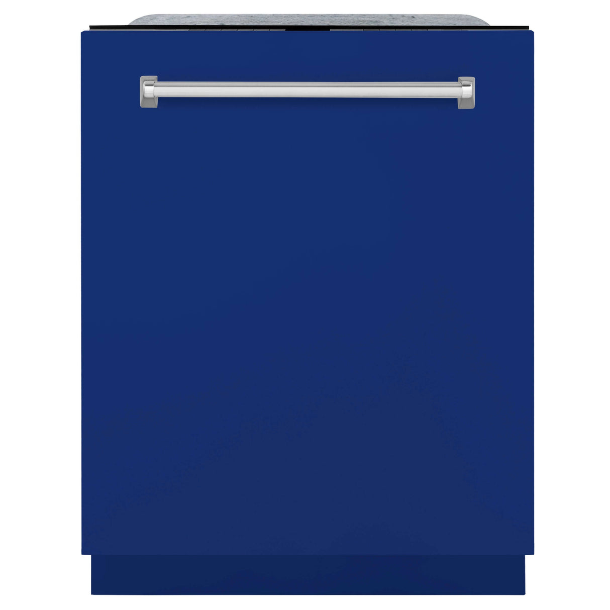 ZLINE 24 in. Monument Series 3rd Rack Top Touch Control Dishwasher with Blue Gloss Panel and Stainless Steel Tub, 45dBa (DWMT-24-BG)