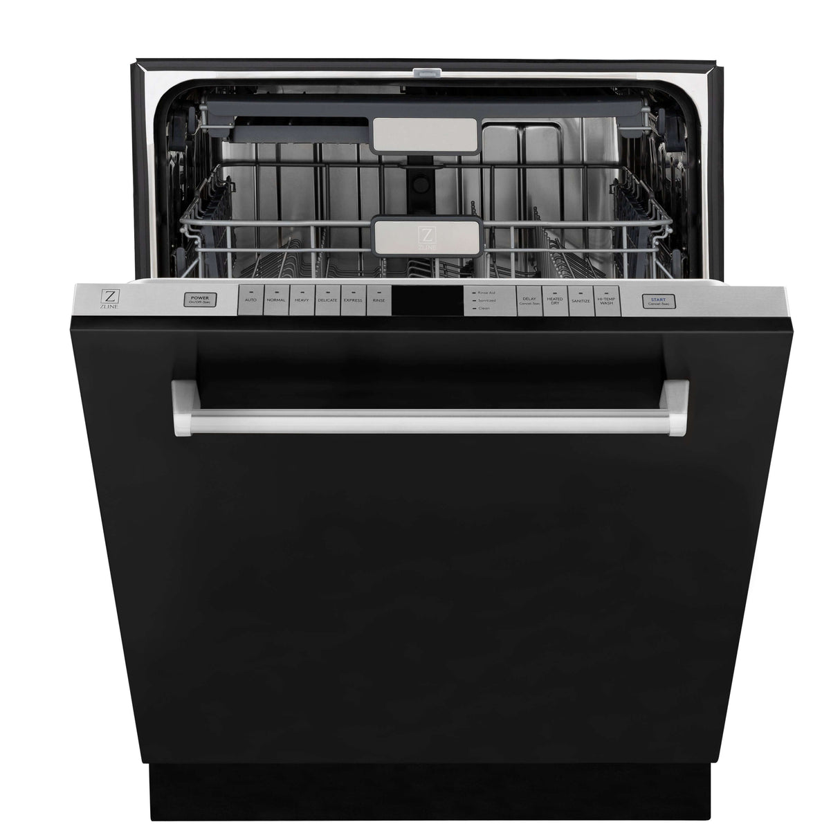 ZLINE 24 in. Monument Series 3rd Rack Top Touch Control Dishwasher with Black Matte Panel, 45dBa (DWMT-BLM-24)