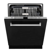 ZLINE 24 in. Monument Series 3rd Rack Top Touch Control Dishwasher with Black Matte Panel, 45dBa (DWMT-BLM-24)