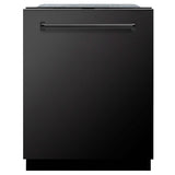 ZLINE 24 in. Monument Series 3rd Rack Top Touch Control Dishwasher with Black Stainless Steel Panel and Stainless Steel Tub, 45dBa (DWMT-BS-24)