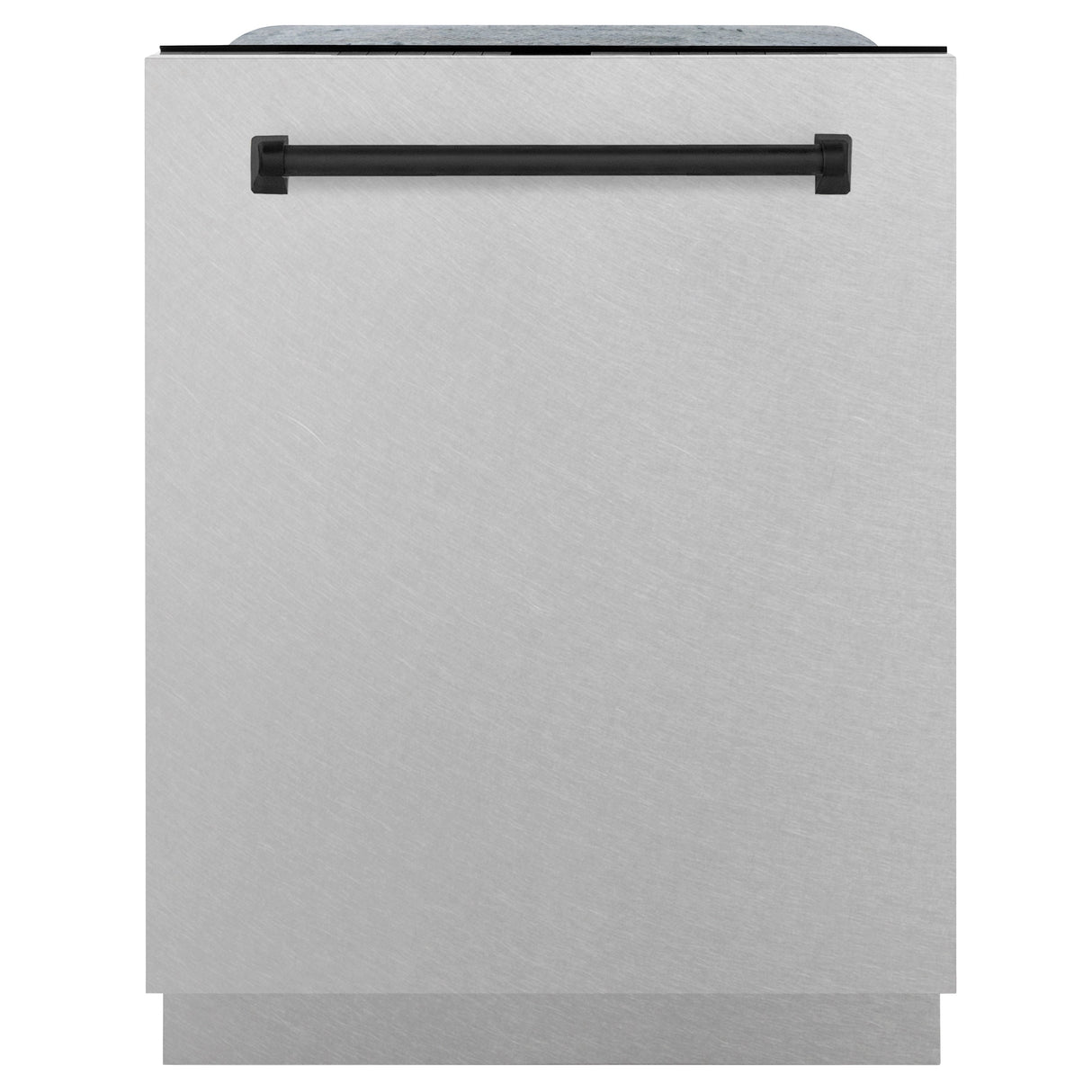 ZLINE Autograph Edition 24" 3rd Rack Top Control Tall Tub Dishwasher in Fingerprint Resistant Stainless Steel with Matte Black Accents, 45dBa (DWMTZ-SN-24-MB)