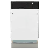 ZLINE Autograph Edition 18 in. Tallac Series 3rd Rack Top Control Dishwasher in Custom Panel Ready with Matte Black Handle, 51dBa (DWVZ-18-MB)