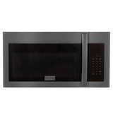 ZLINE Black Stainless Steel Over the Range Convection Microwave Oven with Modern Handle (MWO-OTR-BS)