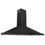 ZLINE 48 in. Recirculating Wall Mount Range Hood with Charcoal Filters in Black Stainless Steel (BSKBN-CF-48)