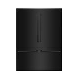 ZLINE 60 in. 32.2 cu. ft. Built-In 4-Door French Door Refrigerator with Internal Water and Ice Dispenser in Black Stainless Steel (RBIV-BS-60)