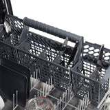 ZLINE 24 in. Monument Series 3rd Rack Top Touch Control Dishwasher with Red Gloss Panel, 45dBa (DWMT-RG-24)