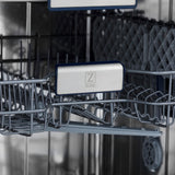 ZLINE 24" Tallac Series 3rd Rack Dishwasher with Matte Black Panel and Traditional Handle, 51dBa (DWV-BLM-24)