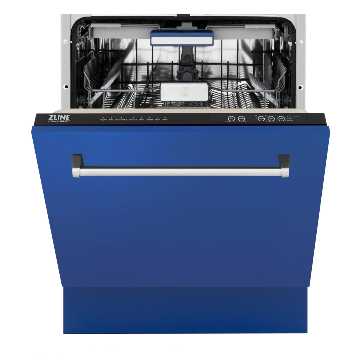 ZLINE 24" Tallac Series 3rd Rack Dishwasher with Blue Matte Panel and Traditional Handle, 51dBa (DWV-BM-24)