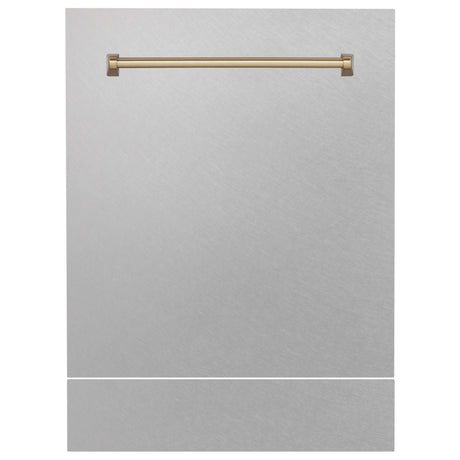 ZLINE 24 in. Autograph Edition Tallac Dishwasher Panel with Champagne Bronze Handle and Color Options (DPVZ-24-CB)