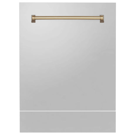ZLINE 24 in. Autograph Edition Tallac Dishwasher Panel with Champagne Bronze Handle and Color Options (DPVZ-24-CB)