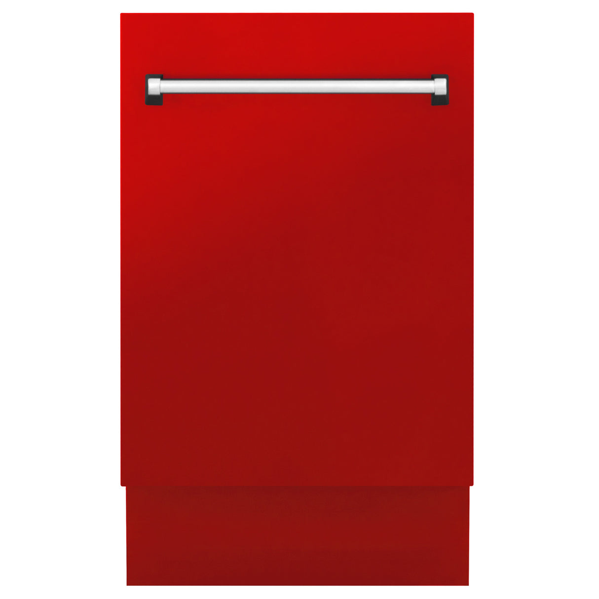 ZLINE 18 in. Tallac Series 3rd Rack Top Control Dishwasher in a Stainless Steel Tub with Red Matte Panel, 51dBa (DWV-RM-18)