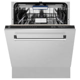 ZLINE 24 in. Tallac Series 3rd Rack Dishwasher in Stainless Steel with Traditional Handle, 51dBa (DWV-304-24)