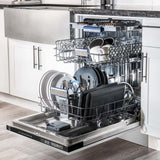 ZLINE 24 in. Tallac Series 3rd Rack Dishwasher in Stainless Steel with Traditional Handle, 51dBa (DWV-304-24)