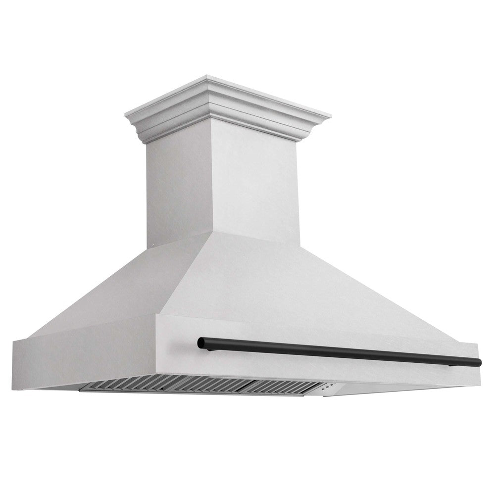 48 in. ZLINE Autograph Edition Fingerprint Resistant Stainless Steel Range Hood (8654SNZ-48)