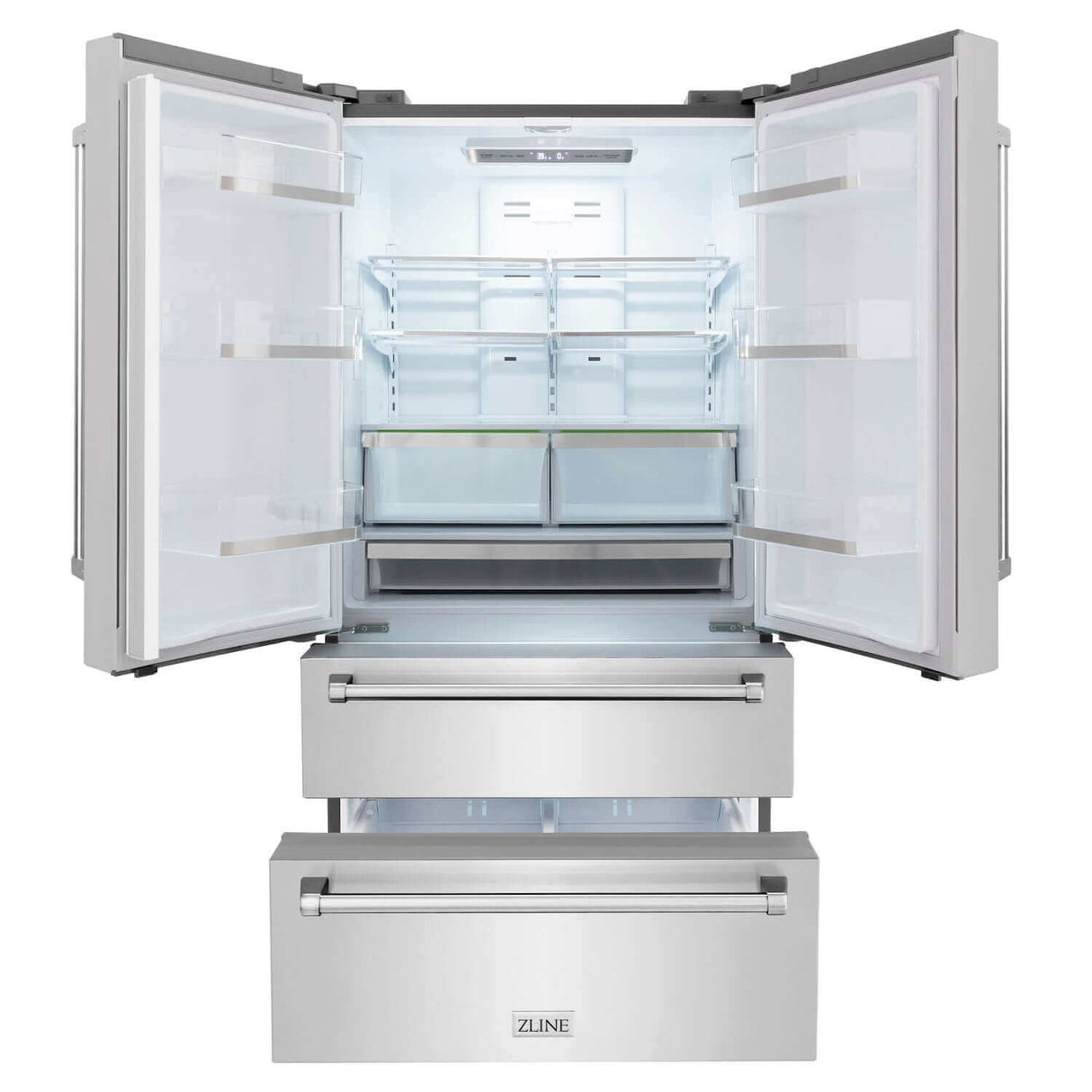 ZLINE Kitchen Package with Refrigeration, 30 in. Stainless Steel Gas Range, 30 in. Traditional Over The Range Microwave and 24 in. Tall Tub Dishwasher (4KPR-SGROTRH30-DWV)