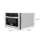 ZLINE 48 in. Kitchen Package with Stainless Steel Dual Fuel Range, Range Hood, Microwave Drawer and Tall Tub Dishwasher (4KP-RARH48-MWDWV)