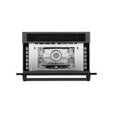 ZLINE 30 in. 1.6 cu ft. Black Stainless Steel Built-in Convection Microwave Oven (MWO-30-BS)