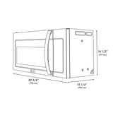 ZLINE Stainless Steel Over the Range Convection Microwave Oven with Modern Handle (MWO-OTR-30)