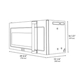 ZLINE 30 in. Stainless Steel Over the Range Convection Microwave Oven with Traditional Handle (MWO-OTR-H-30)