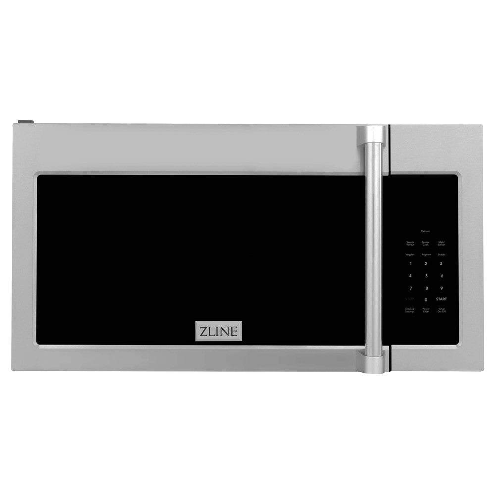 ZLINE 30 in. Kitchen Package Stainless Steel Dual Fuel Range and Over-The-Range Microwave with Traditional Handle (2KP-RAOTRH30)