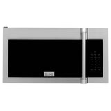 ZLINE 30 in. Kitchen Package Stainless Steel Dual Fuel Range and Over-The-Range Microwave with Traditional Handle (2KP-RAOTRH30)