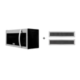 ZLINE Recirculating Over the Range Convection Microwave Oven with Charcoal Filters in Stainless Steel (MWO-OTRCF-30)