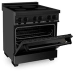 ZLINE 30 in. 4.0 cu. ft. Induction Range with a 4 Element Stove and Electric Oven in Black Stainless Steel (RAIND-BS-30)