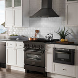 ZLINE 30 in. 4.0 cu. ft. Induction Range with a 4 Element Stove and Electric Oven in Black Stainless Steel (RAIND-BS-30)