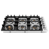 ZLINE 36 in. Gas Cooktop with 6 Gas Brass Burners (RC-BR-36)