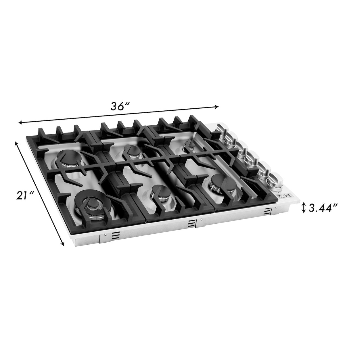 ZLINE 36 in. Gas Cooktop with 6 Gas Burners (RC36)