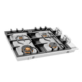 ZLINE 30 in. Gas Cooktop with 4 Gas Brass Burners (RC-BR-30)