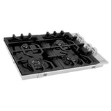 ZLINE 30 in. Gas Cooktop with 4 Gas Burners and Black Porcelain Top (RC30-PBT)