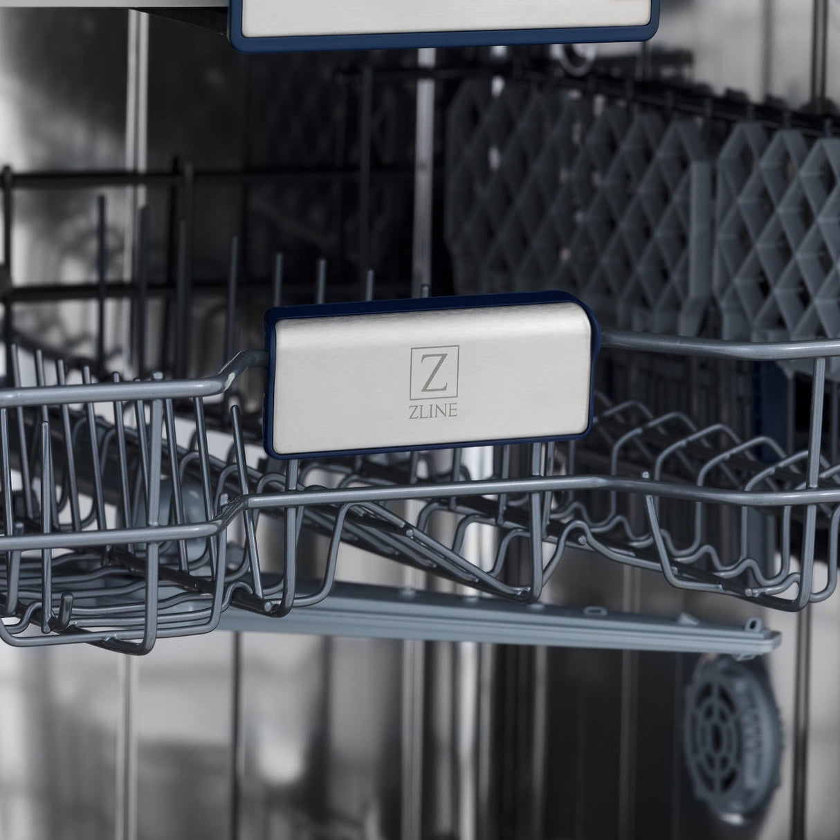 ZLINE 24 in. Tallac Series 3rd Rack Dishwasher in Custom Panel Ready with Stainless Steel Tub, 51dBa (DWV-24)