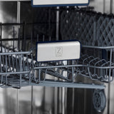 ZLINE 24 in. Tallac Series 3rd Rack Dishwasher in Custom Panel Ready with Stainless Steel Tub, 51dBa (DWV-24)