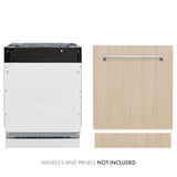 ZLINE 24 in. Tallac Series 3rd Rack Dishwasher in Custom Panel Ready with Stainless Steel Tub, 51dBa (DWV-24)