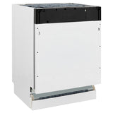 ZLINE 24 in. Tallac Series 3rd Rack Dishwasher in Custom Panel Ready with Stainless Steel Tub, 51dBa (DWV-24)