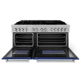 ZLINE 60 in. 7.4 cu. ft. Dual Fuel Range with Gas Stove and Electric Oven in Fingerprint Resistant Stainless Steel (RAS-SN-60)