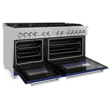 ZLINE 60 in. 7.4 cu. ft. Dual Fuel Range with Gas Stove and Electric Oven in Fingerprint Resistant Stainless Steel (RAS-SN-60)